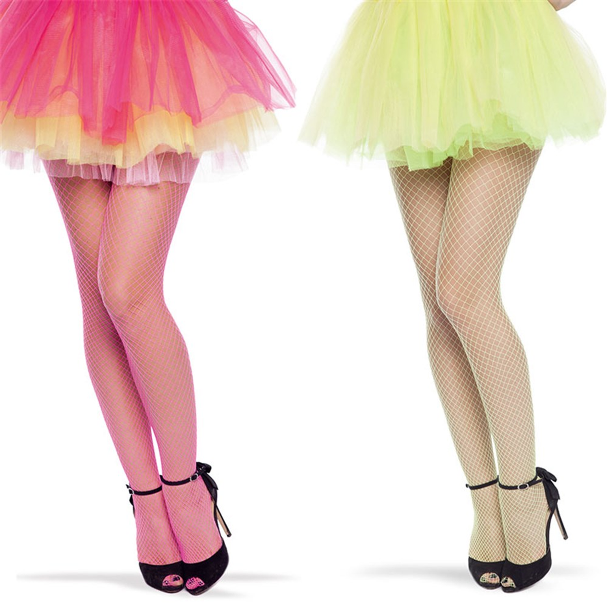 80s Neon Fishnet Stockings