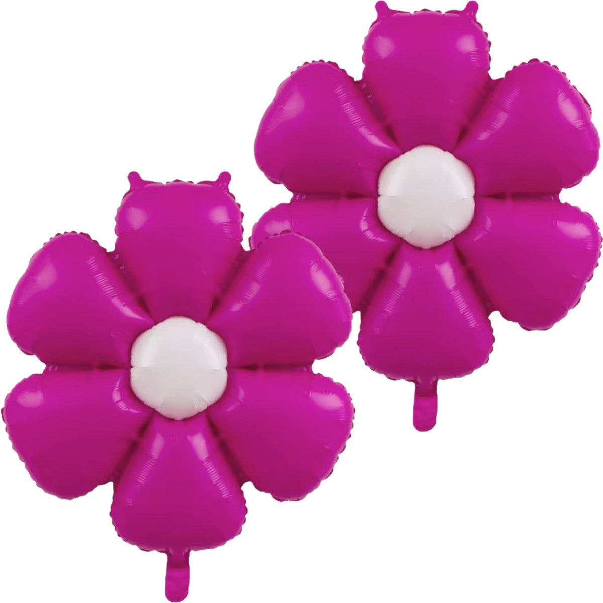 Air-Filled Hot Pink Daisy Balloons 2 Pack