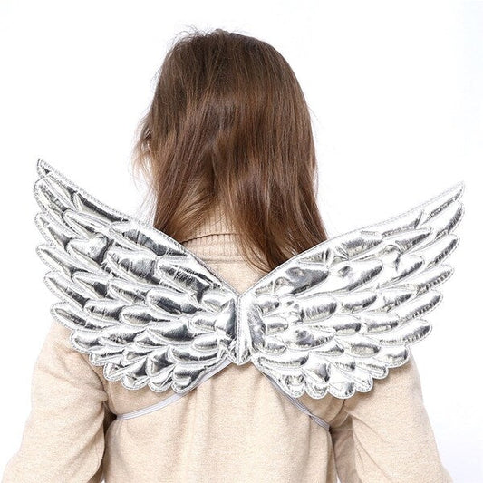 Angel Wings Metallic Silver - Child