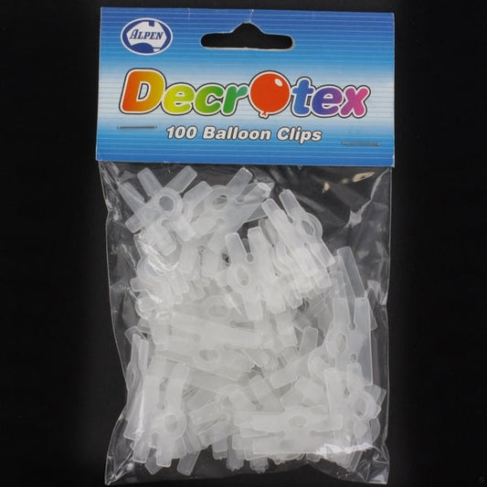 Balloon H Clips Pk100