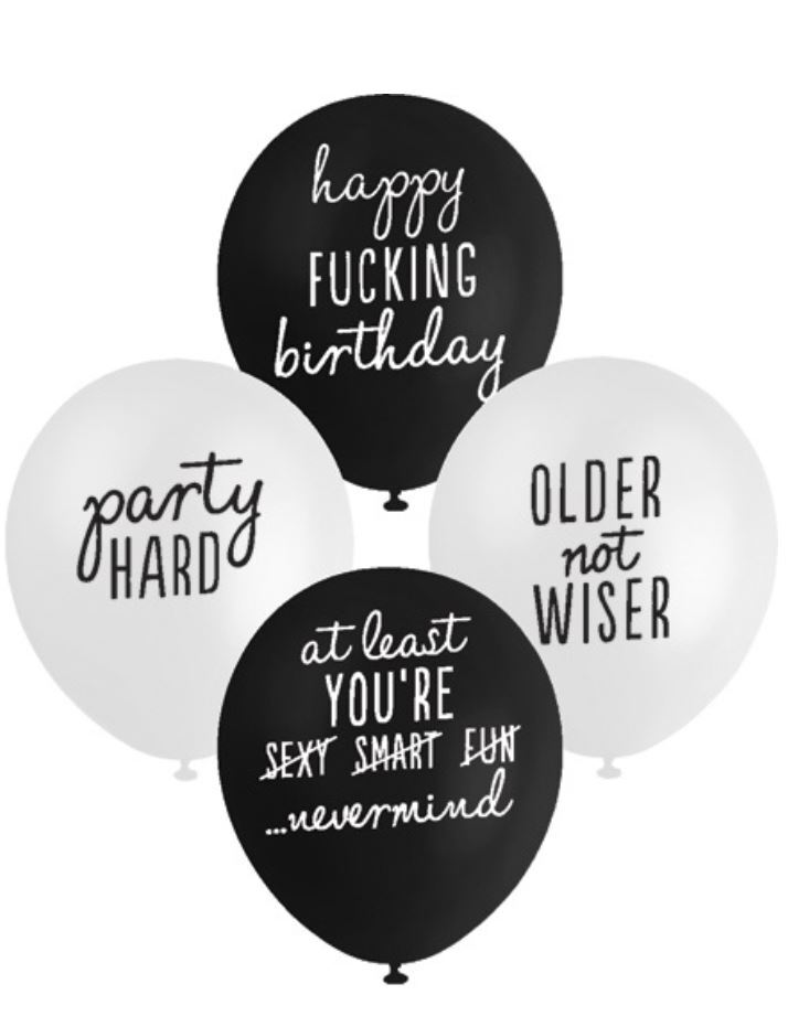 Balloons - Fun Printed Assorted Designs ADULTS (Pk 10)