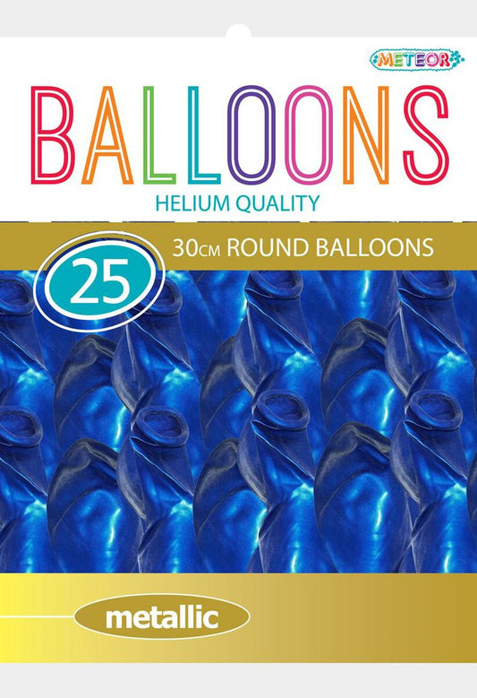 Balloons - Metallic Blue (Pk 25)