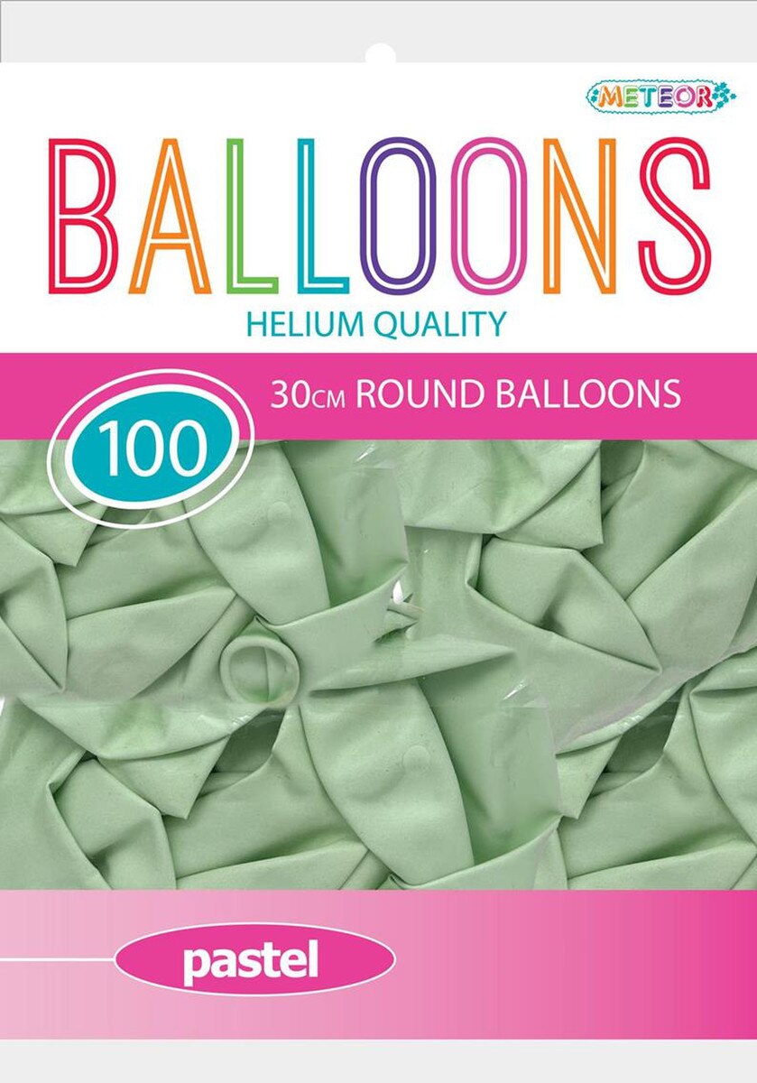 Balloons - Pastel Macaron Green (Pk 25)