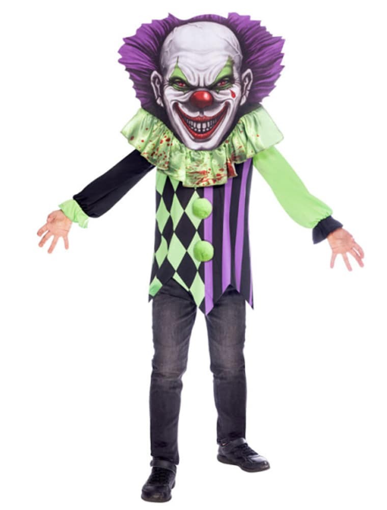 Big Head Scary Clown - Child - 6-8