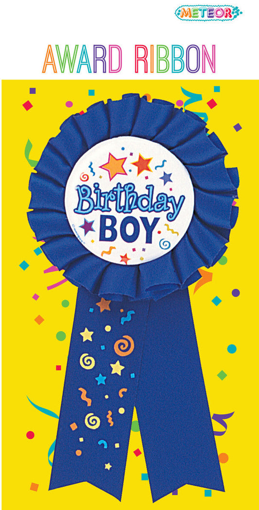 Birthday Boy Award Ribbon Badge