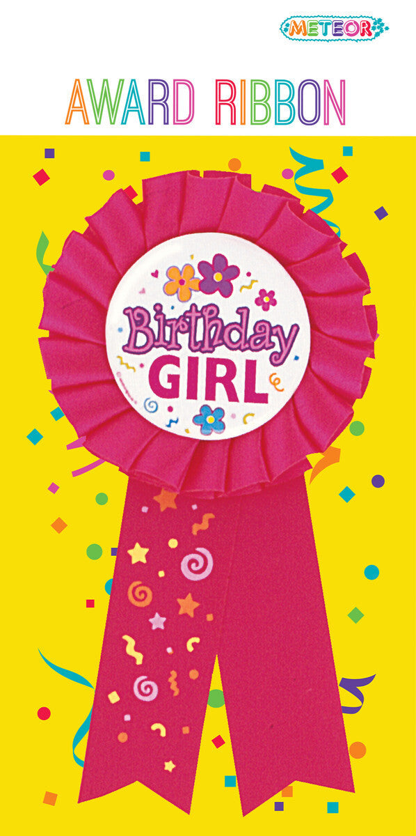 Birthday Girl Award Ribbon Badge