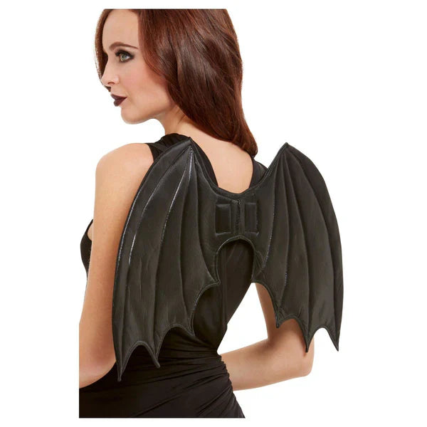 Black Bat Wings Fancy Dress Accessory