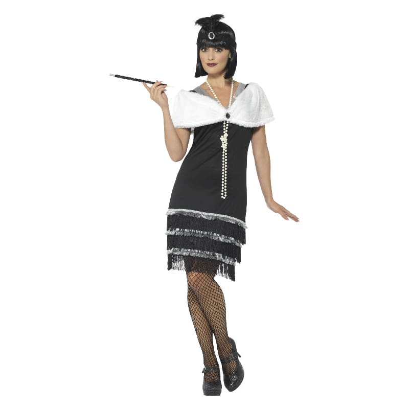 Black Flapper Costume - Adult - M
