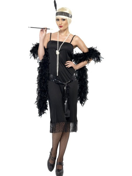 Black Flapper Costume - Adult - XL