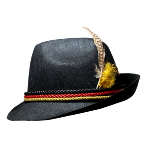 Black German Fedora Hat