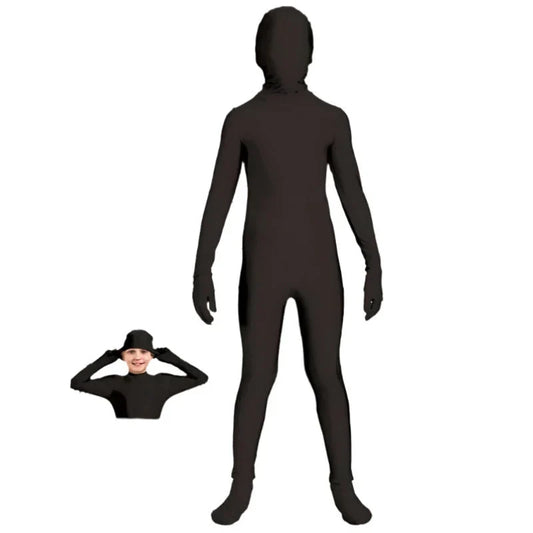 Black Invisible Skin Suit Costome - Teen