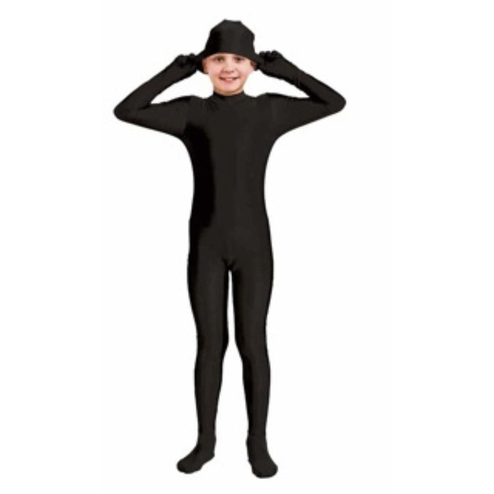 Black Invisible Skin Suit Costume - Child - M