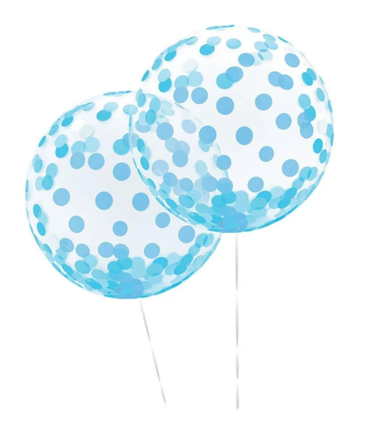Blue Confetti Print Orb Balloon