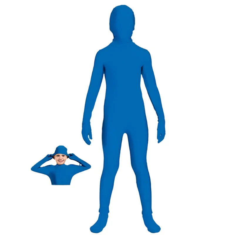 Blue Invisible Skin Suit Costume - Child - L