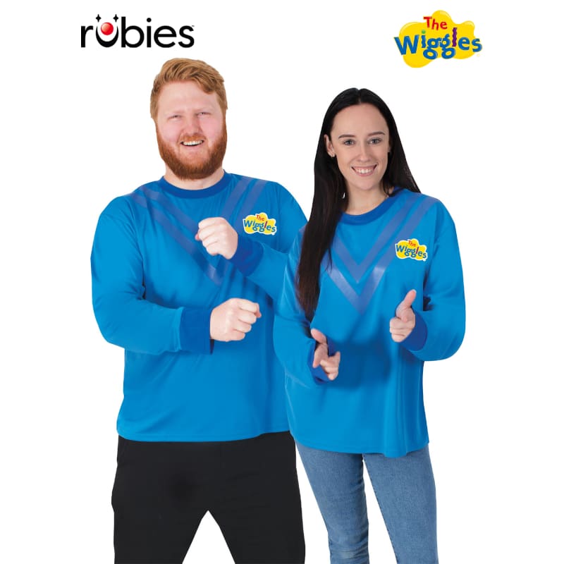 Blue Wiggle Top Costume - Adult - STD