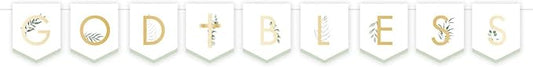 Botanical Celebration God Bless Banner