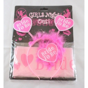 Bride to Be Headband and Sash Kit