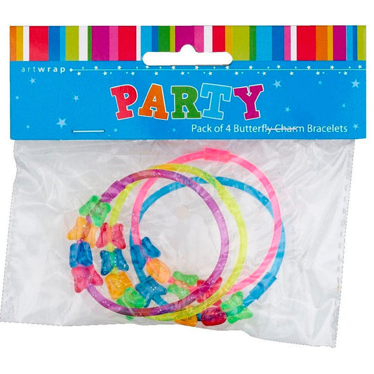 Butterfly Bracelets Party Favors (4Pk)