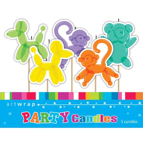 Candles - Balloon Animal (Pk 5)