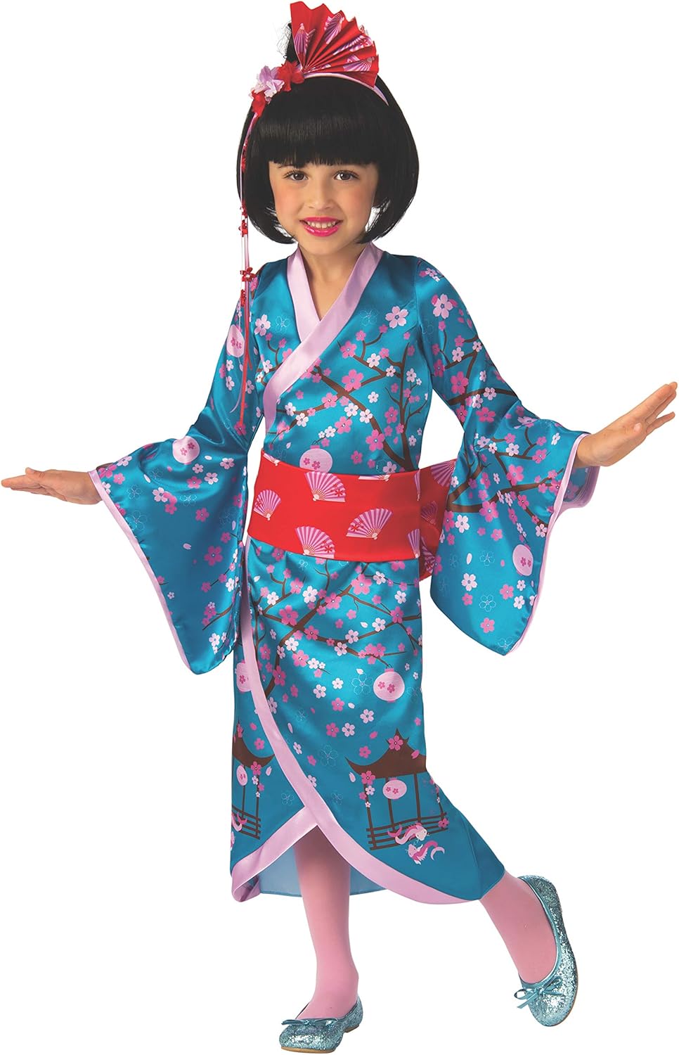 Cherry Blossom Japanese Princess Costume - Child - 5-7
