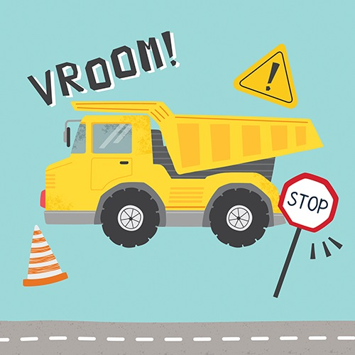 Construction Party Vroom! Napkins (Pk 20)