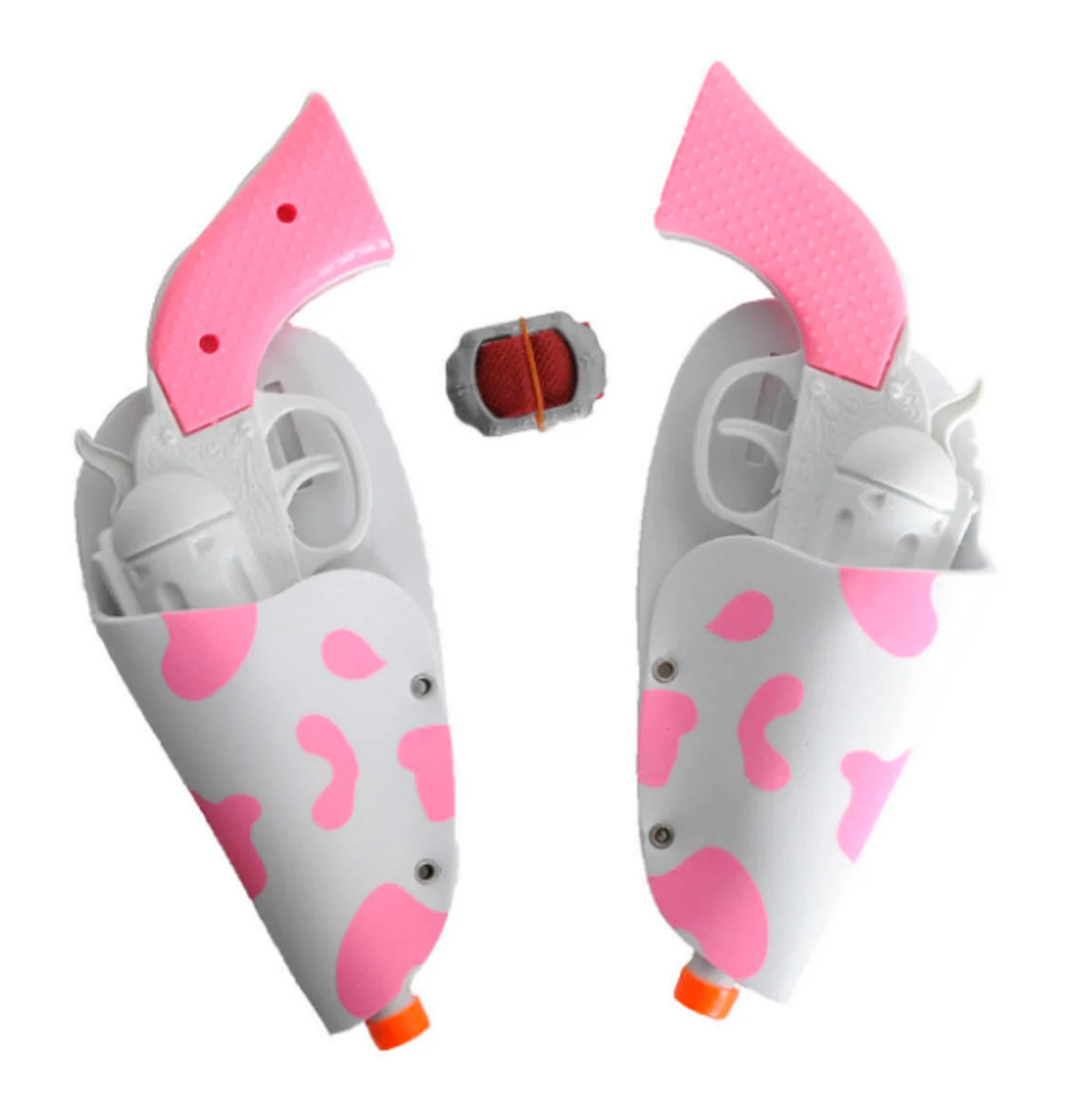 Cowboy Double Gun Set - Cow Print Pink