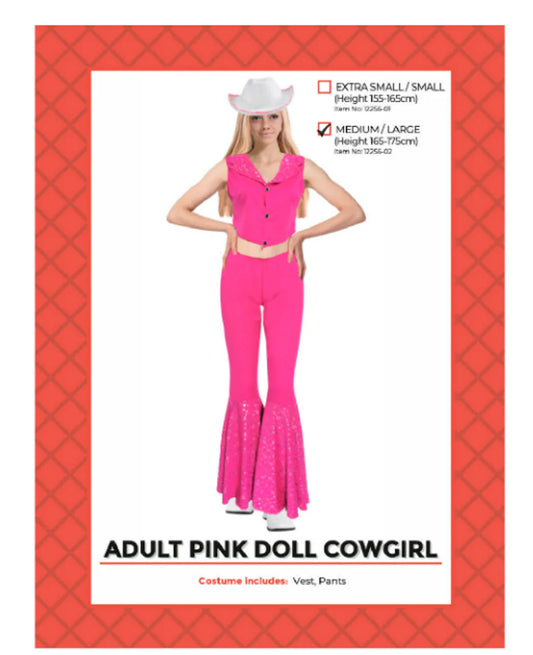 Cowgirl Costume - Adult - M-L