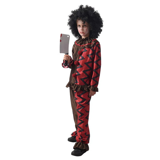 Creepy Chevron Clown Costume - Child - M