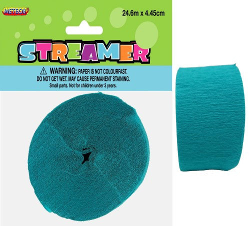 Crepe Paper Streamer - Caribbean Teal