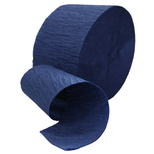 Crepe Paper Streamer - Navy Blue