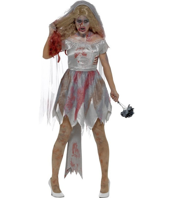 Deluxe Zombie Bride Costume - Adult - L