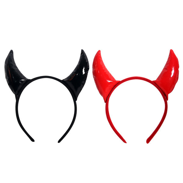 Devil Headband (1Pk) - Black, Red