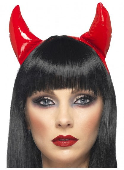 Devil PVC Headband with Horns