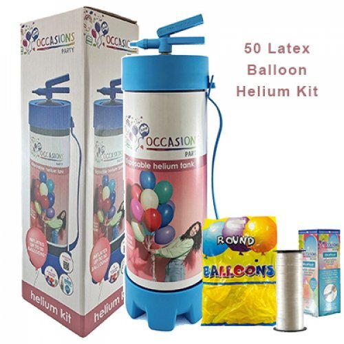 Disposable Helium Tank & XtraFloat - 50 Balloons