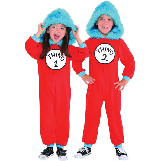 Dr. Seuss Thing 1 and Thing 2 Deluxe Costume - Child - 4-6
