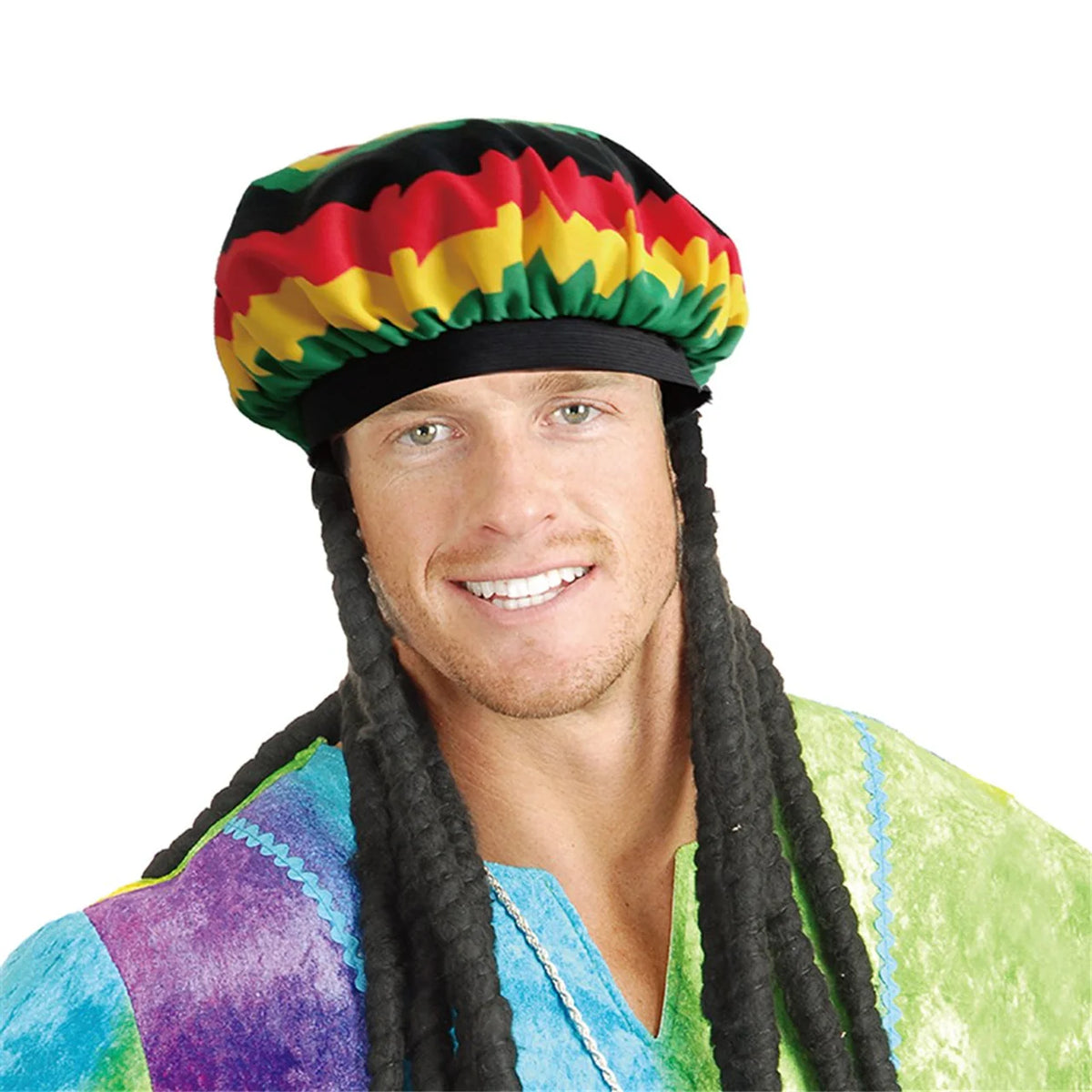 Dreadlocks Wig with Rastafarian Hat