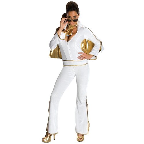 Elvis White Costume - Adult - S