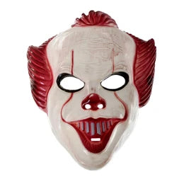Evil Grinning Clown Halloween Face Mask