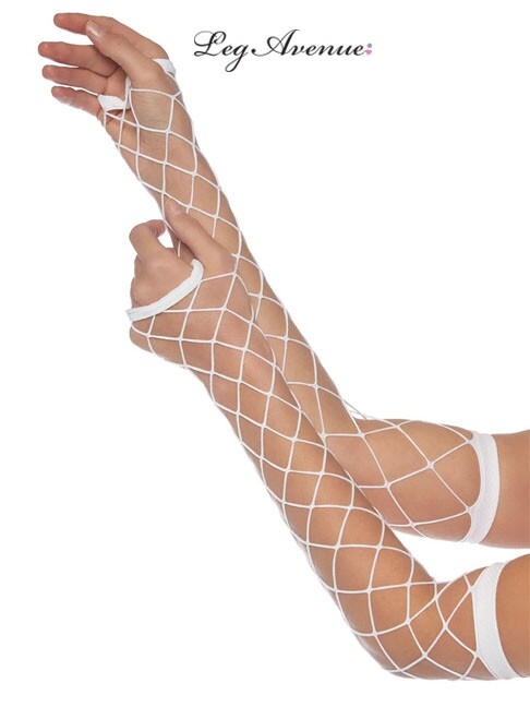 Fence Net Gloves - White