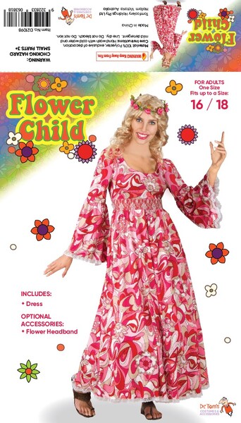 Flower Child Hippie Dress - STD