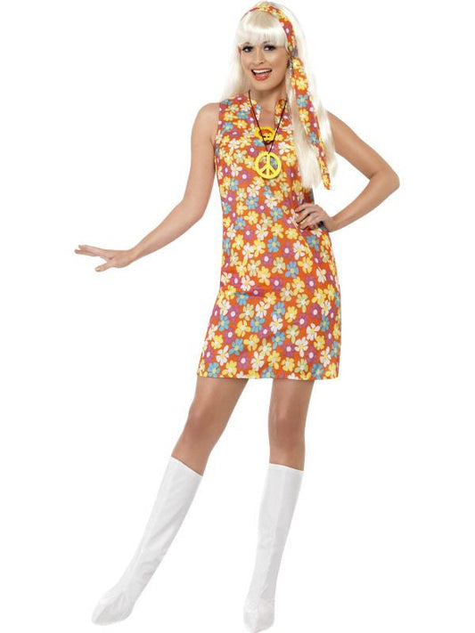 Flower Hippie Costume - Adult - S