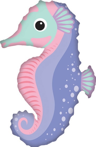Foil Balloon - Seahorse Supershape