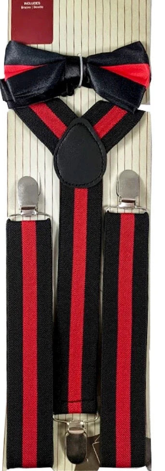 Gatsby Bow Tie and Braces Set