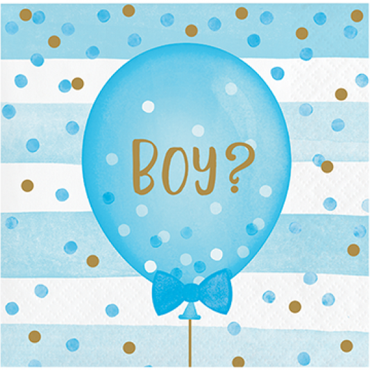 Gender Reveal Bows Beverage Napkins