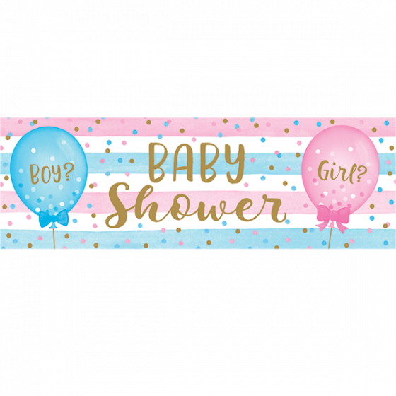 Gender Reveal Bows Giant Banner