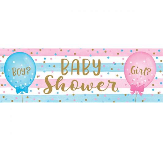 Gender Reveal Bows Giant Banner