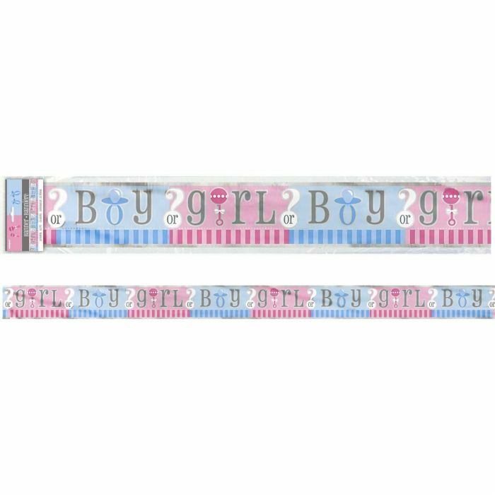Gender Reveal Foil Banner
