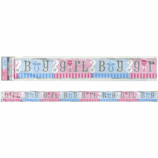 Gender Reveal Foil Banner