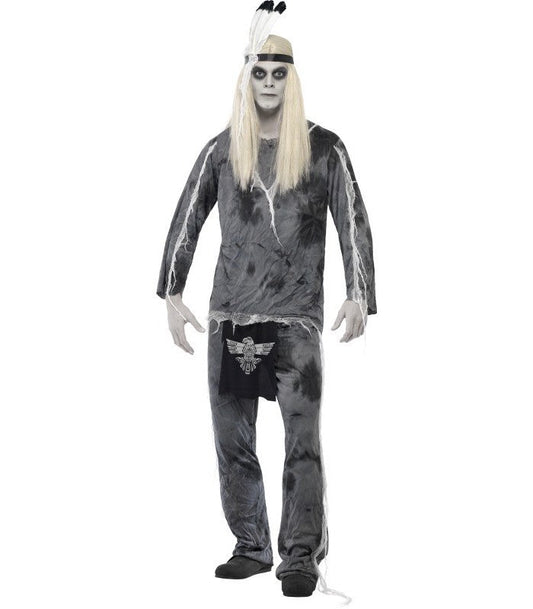 Ghostly Indian Costume - Adult - L
