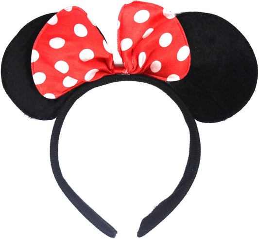 Girls Mouse Headband with Ears & Bow